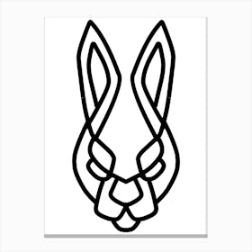 Bunny Head Canvas Print