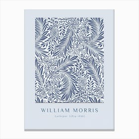 Larkspur , William Morris collection Canvas Print