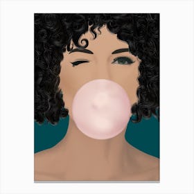 Gum Bubble Canvas Print