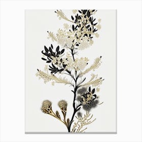 Joshua Tree Pattern Gold And Black (8) Canvas Print