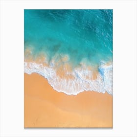 Aerial View Of A Beach 135 Canvas Print