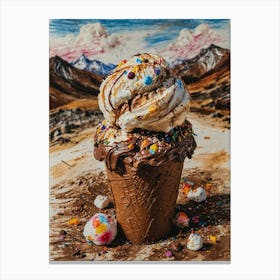 Ice Cream Cone 78 Canvas Print