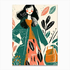 Illustration Of A Woman 12 Canvas Print