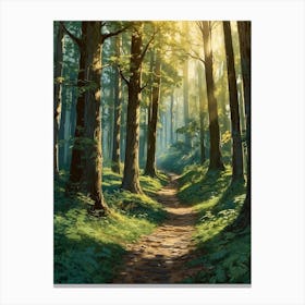 Path In The Woods 15 Canvas Print