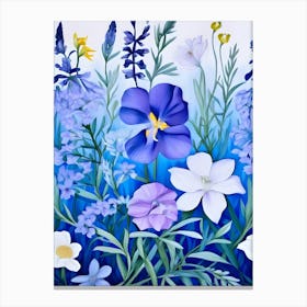 Blue Flowers 18 Canvas Print