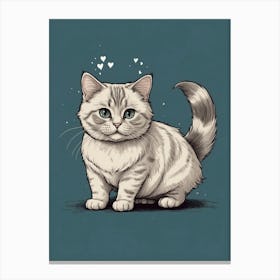 British Shorthair Kitten Canvas Print