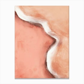 Peachy Wave Canvas Print