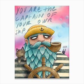 Captain of your own ship Canvas Print