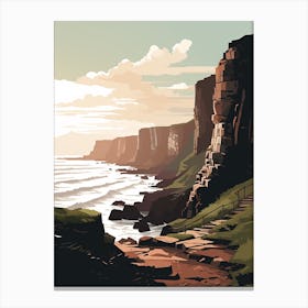 The Causeway Coast Way Northern Ireland 2 Hiking Trail Landscape Canvas Print