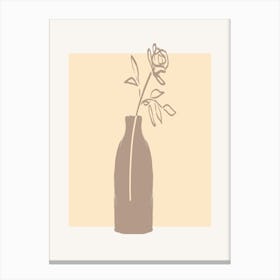 Rose In A Vase 2 Canvas Print