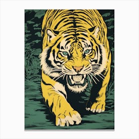 Tiger In The Jungle 33 Canvas Print