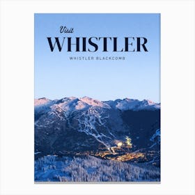 Whistler Whistler Blackcombs Canvas Print