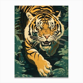 Tiger In The Jungle 35 Canvas Print