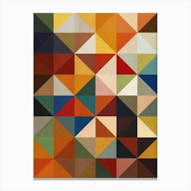 Squares and triangles in harmony 6 Canvas Print