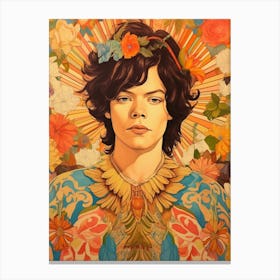 Harry Styles Kitsch Portrait 16 Canvas Print