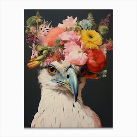 Bird With A Flower Crown Osprey 2 Canvas Print