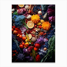 Kitchen Flowers 1 Canvas Print