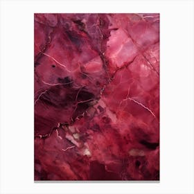 Red Marble 1 Canvas Print