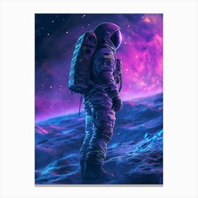 Space Astronaut In Space 2 Canvas Print