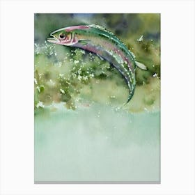 Hake Storybook Watercolour Canvas Print