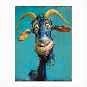 Goat With Horns Canvas Print