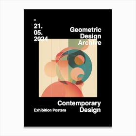 Geometric Design Archive Poster 52 Canvas Print