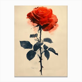 Red Rose Canvas Print