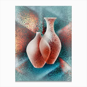 colord vases 5 Canvas Print