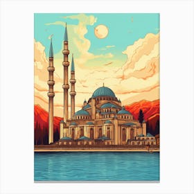 Sleymaniye Mosque Art Deco 1 Canvas Print