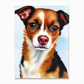 Chihuahua Watercolour dog Canvas Print