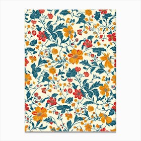 Floral Oasis London Fabrics Floral Pattern 1 Canvas Print