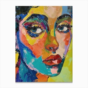 Woman'S Face Canvas Print