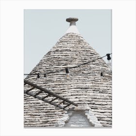 Roof of a traditional trullo in Puglia Canvas Print
