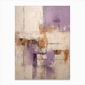 Purple And Brown Abstract Raw Painting 2 Canvas Print