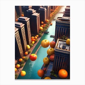 City Of Fruit Canvas Print