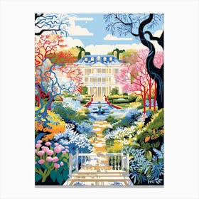 Dumbarton Oaks Usa Modern Illustration 2 Canvas Print