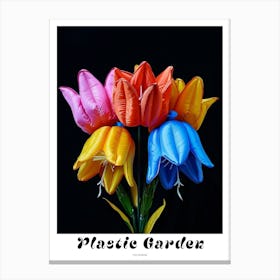Bright Inflatable Flowers Poster Columbine 1 Canvas Print