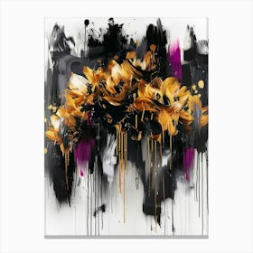 'Golden Flowers' Canvas Print