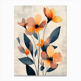 Orange Flowers Canvas Print 2 Canvas Print