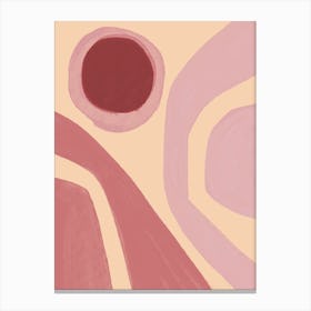 Pinky Shapes Canvas Print