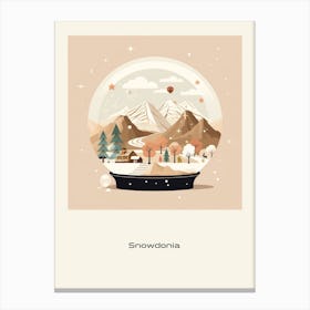 Snowdonia National Park United Kingdom 1 Snowglobe Poster Canvas Print