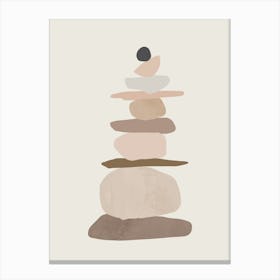 Stack Of Stones Canvas Print