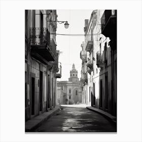 Catania, Italy, Black And White Photography 3 Canvas Print