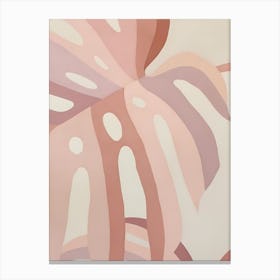 Pink Tropical Leaf Canvas Print