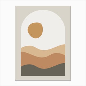 Sunrise In The Desert Canvas Print