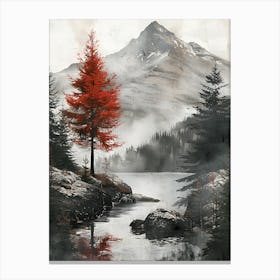 Red Tree Canvas Print Canvas Print