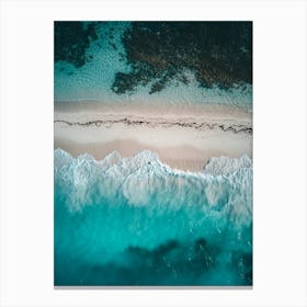 Aerial View Of A Beach 136 Canvas Print