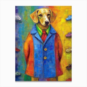 Vogue Tails; A Dog Oil Brushed Tale Canvas Print