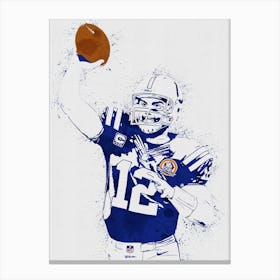 Andrew Luck Indianapolis Colts White Jersey Canvas Print