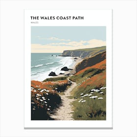 The Wales Coast Path Wales 2 Hiking Trail Landscape Poster Canvas Print